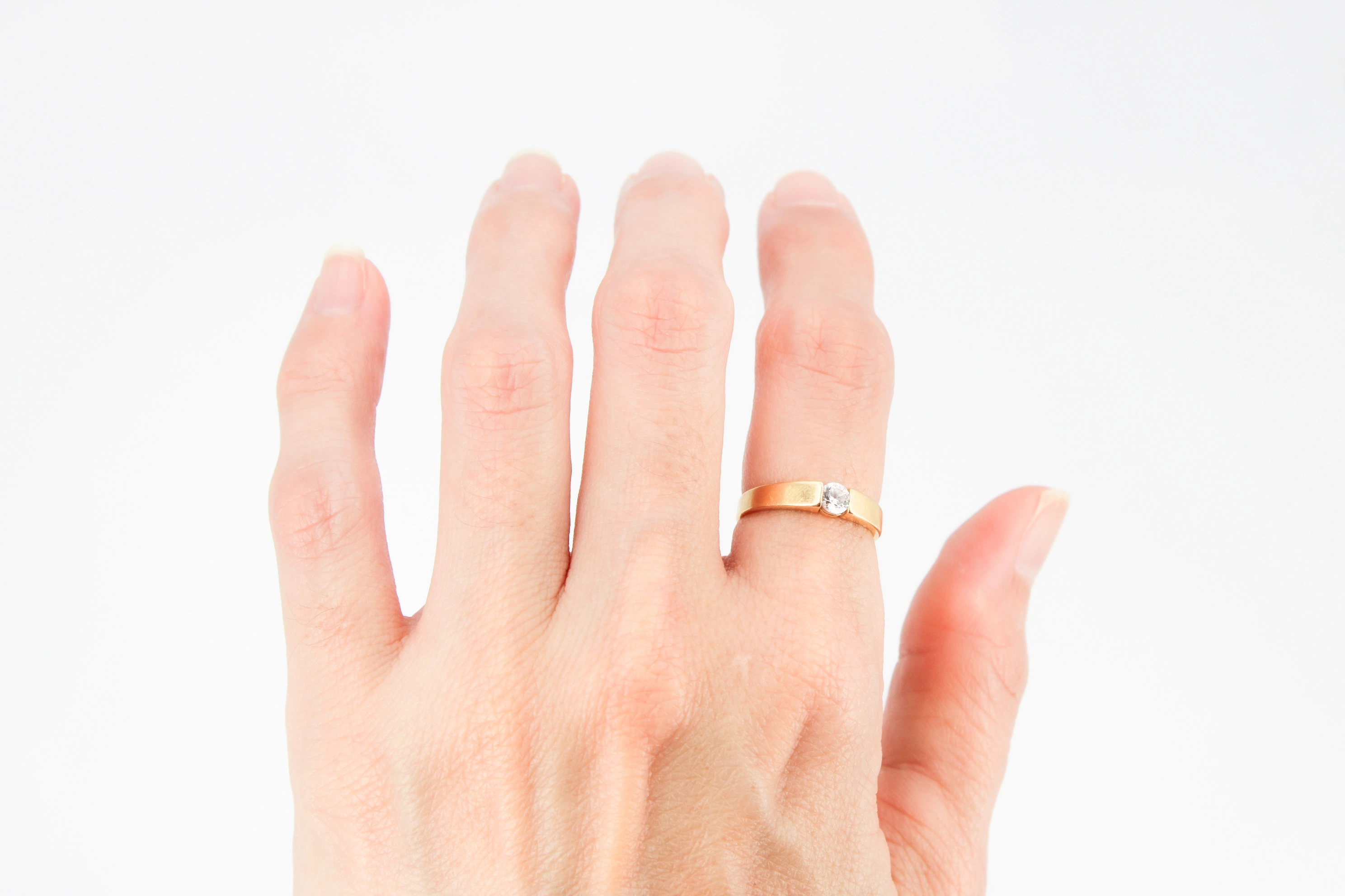 Solitario de oro de 18k — foto 3