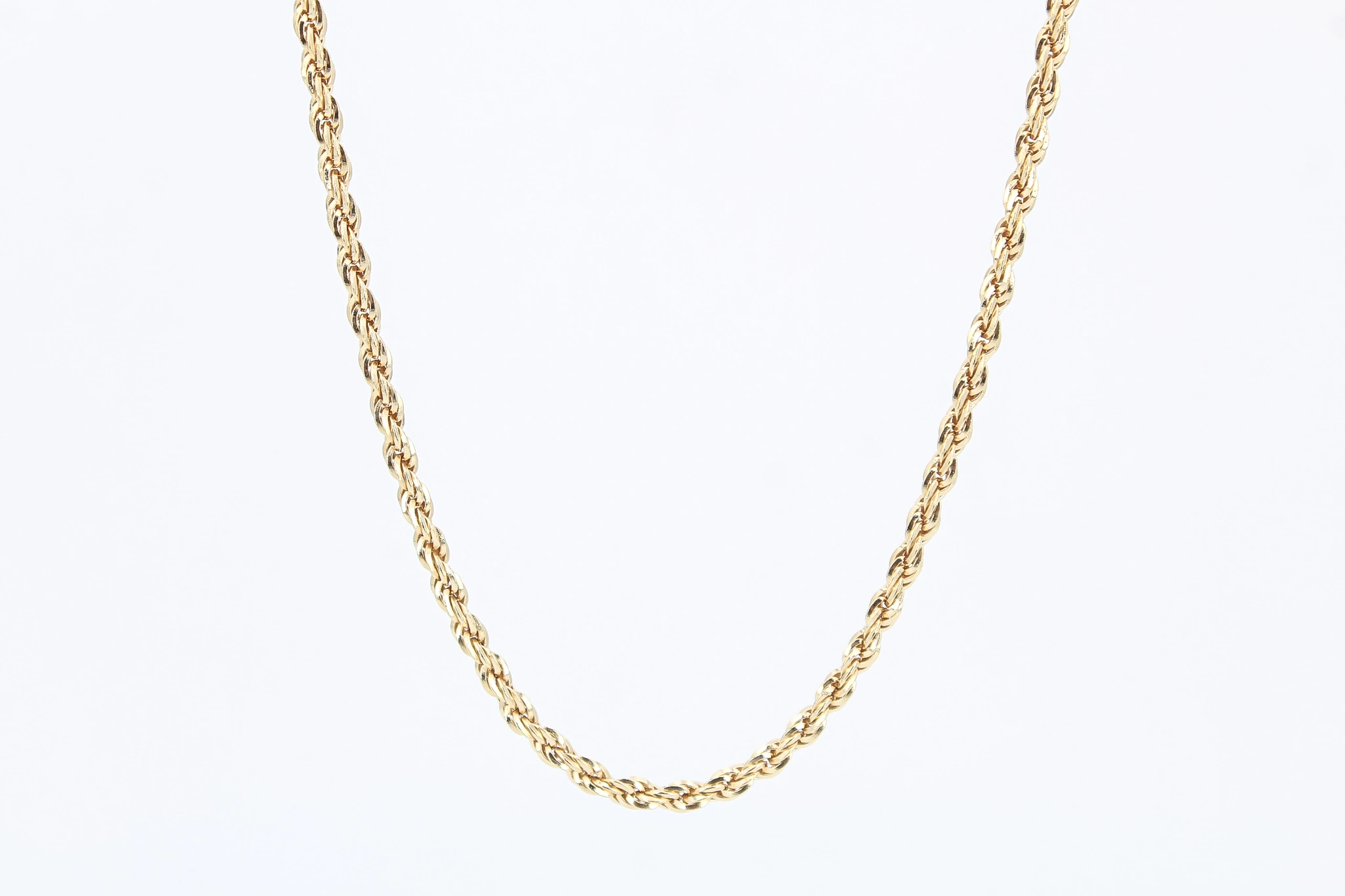 Cadena salomónica de oro 18K