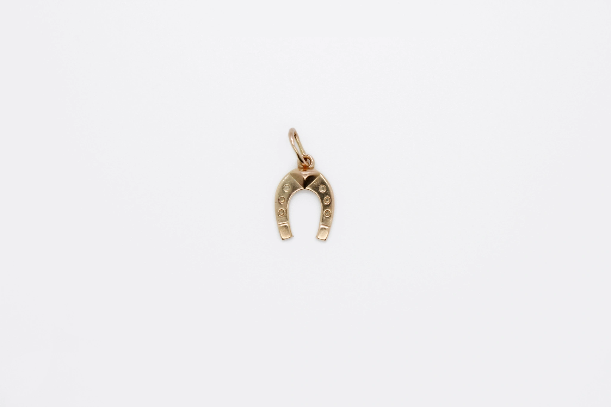 Colgante forma herradura de oro 14K