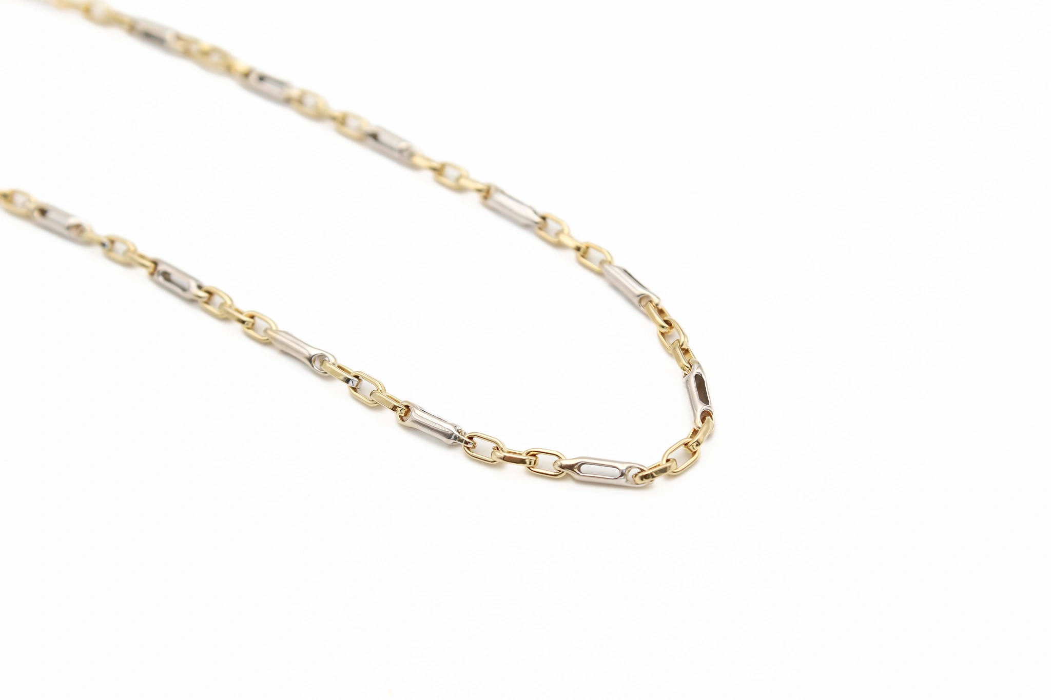 Cadena de oro combinado 18K — vista alternativa