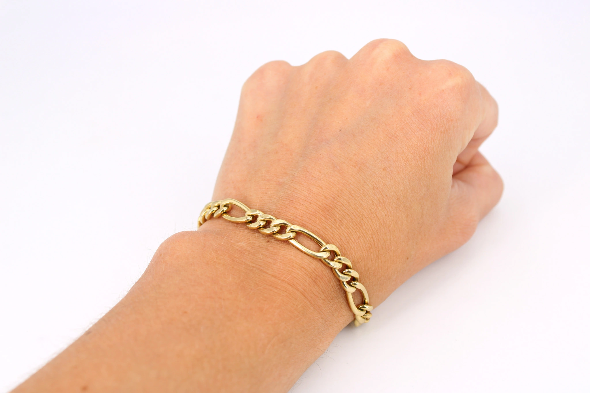 Pulsera de oro Figaro 18K