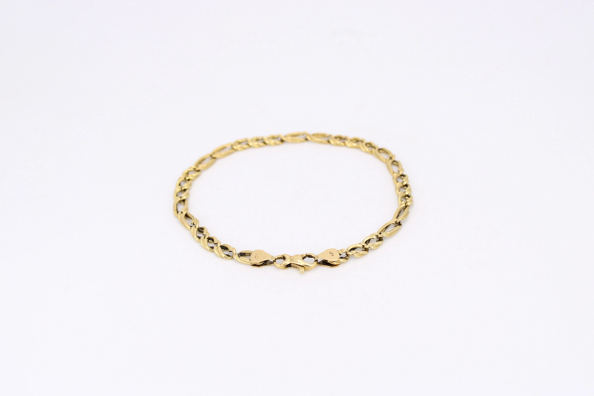 Pulsera Figaro de oro 18K — foto 3