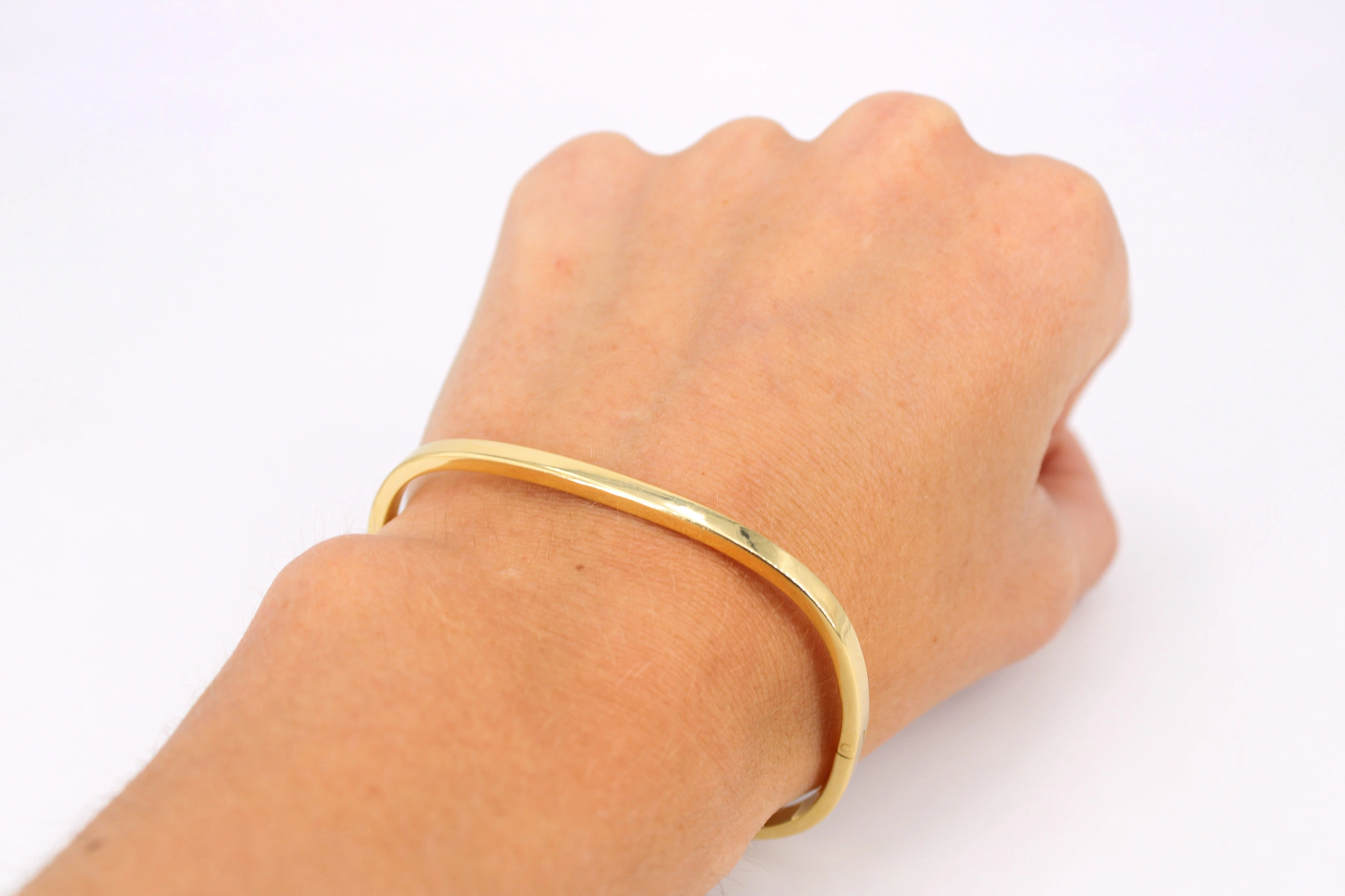 Pulsera caña de oro 18K