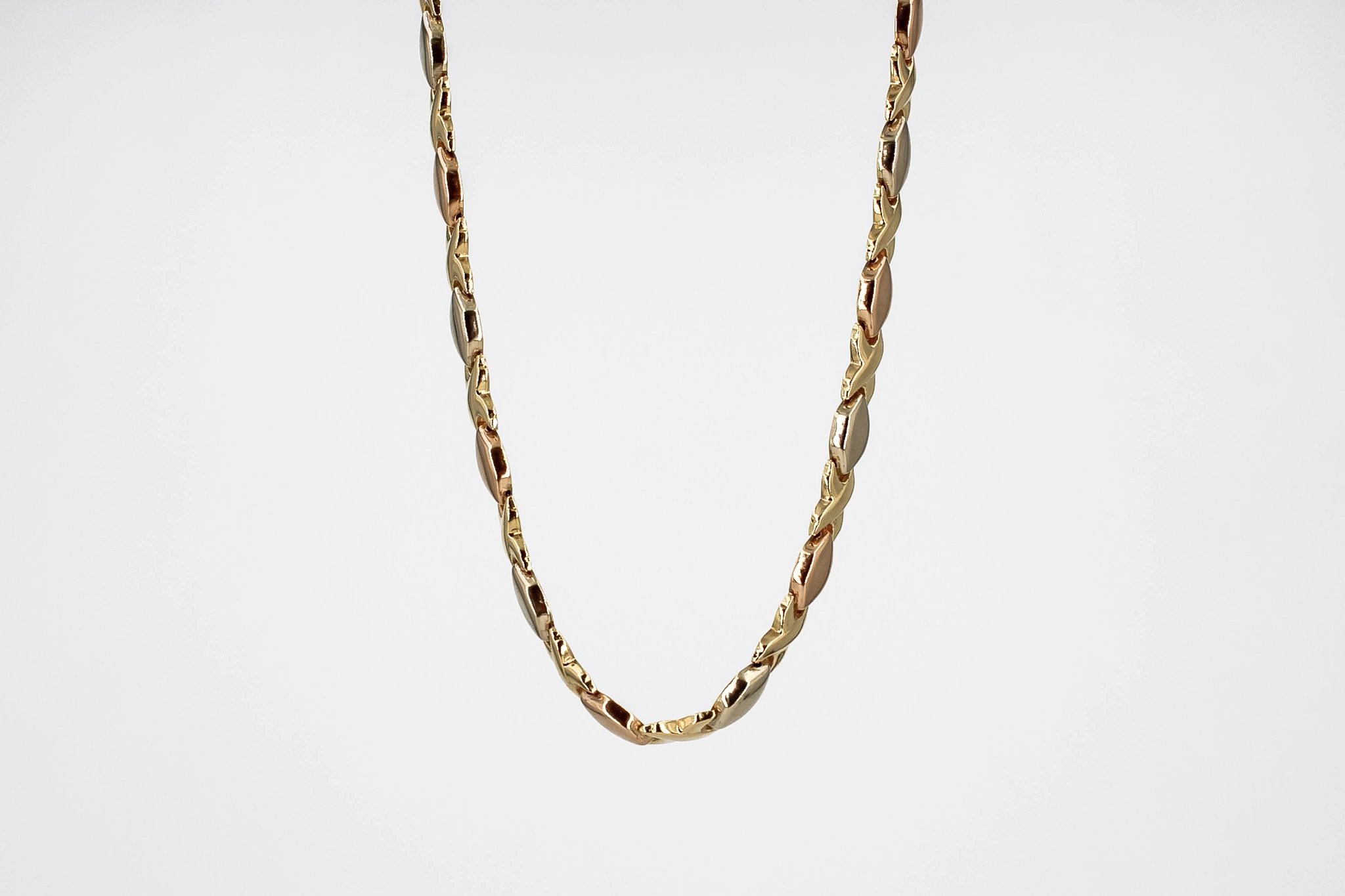 Cadena de oro combinado 18K