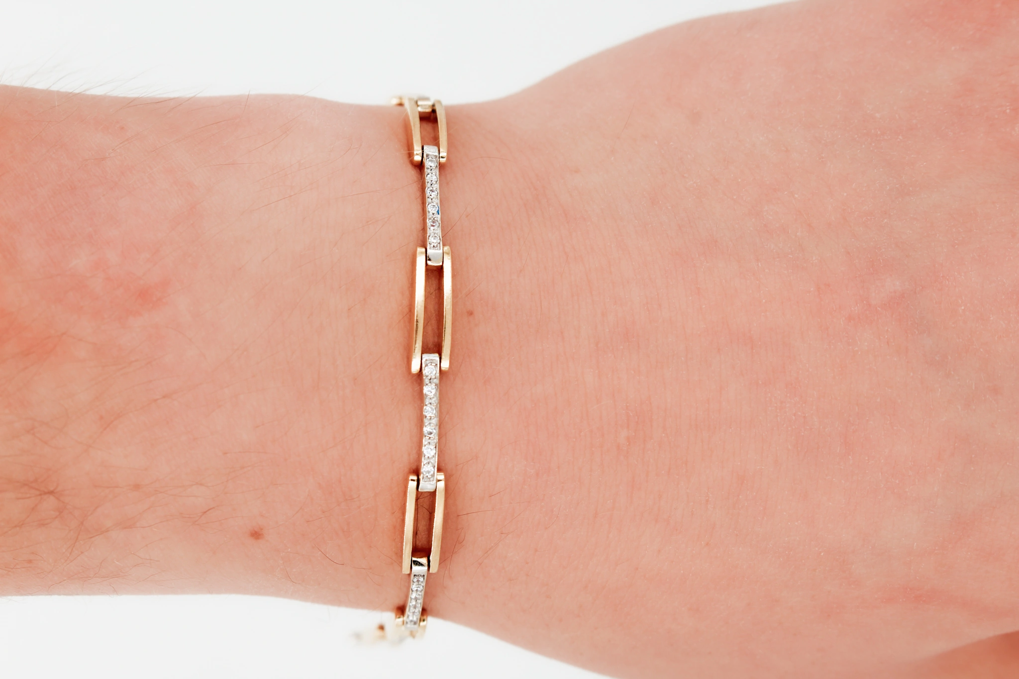 Pulsera de oro combinado 18K — foto 3