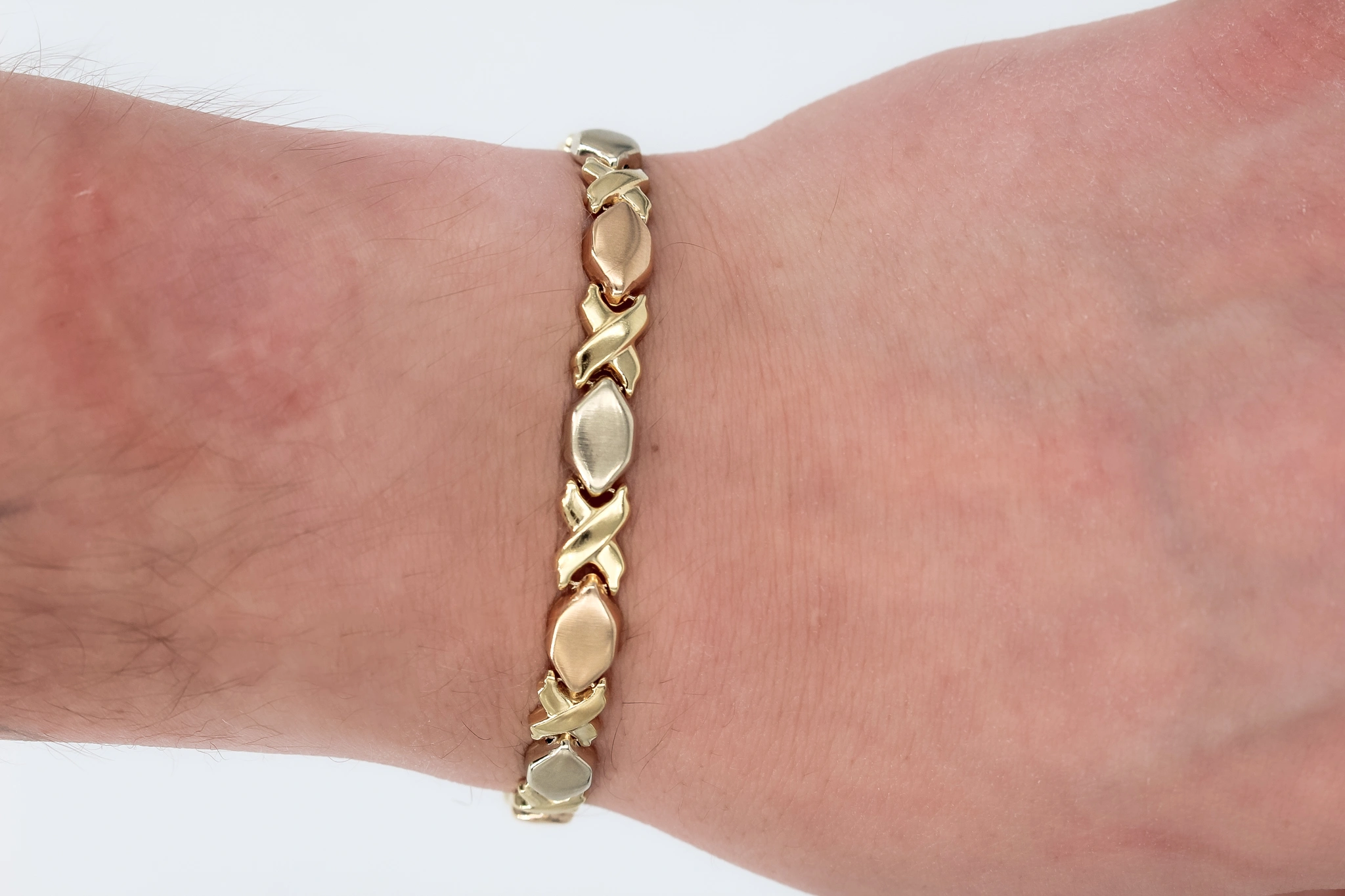 Pulsera de oro combinado 18K — foto 3