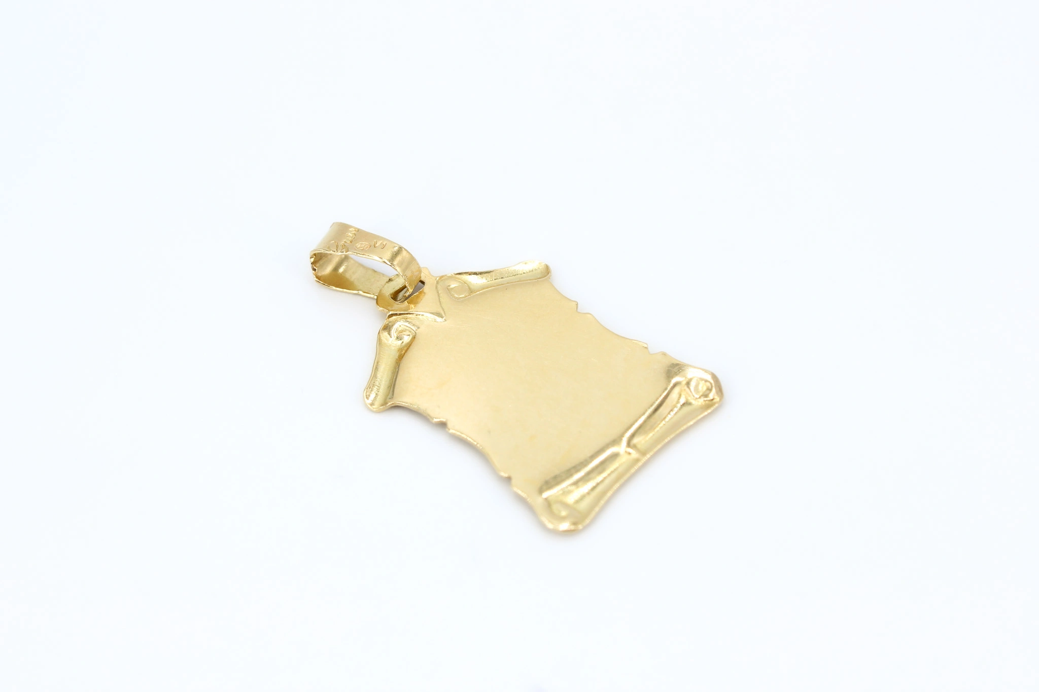Medalla de oro 18K forma pergamino — vista alternativa