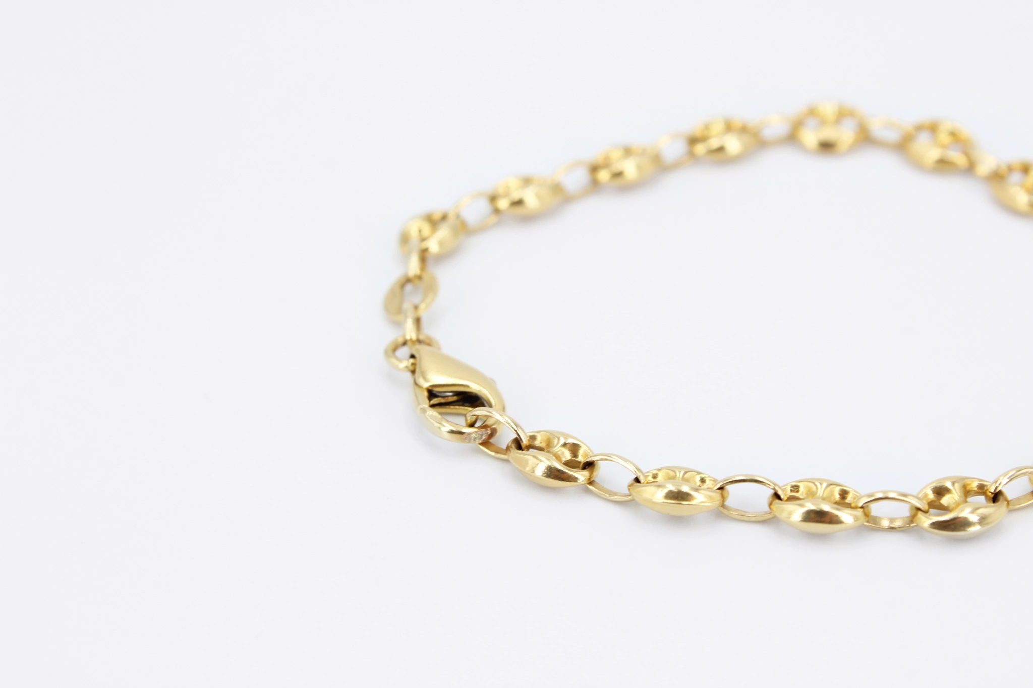 Pulsera eslabones calabrote de oro 18K — vista alternativa