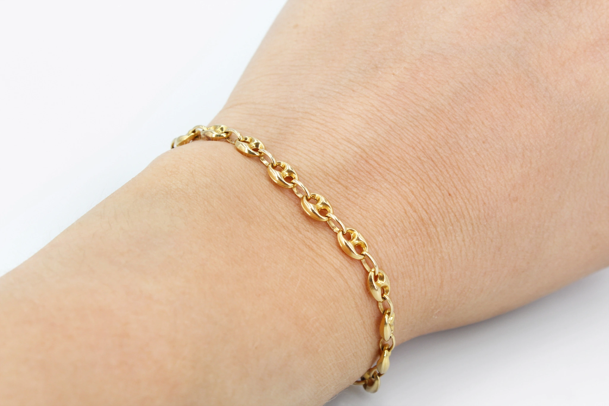 Pulsera eslabones calabrote de oro 18K — foto 3